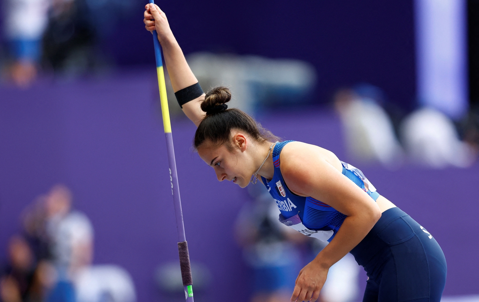 Adriana Vilagoš sa kopljem na seniorskom takmičenju